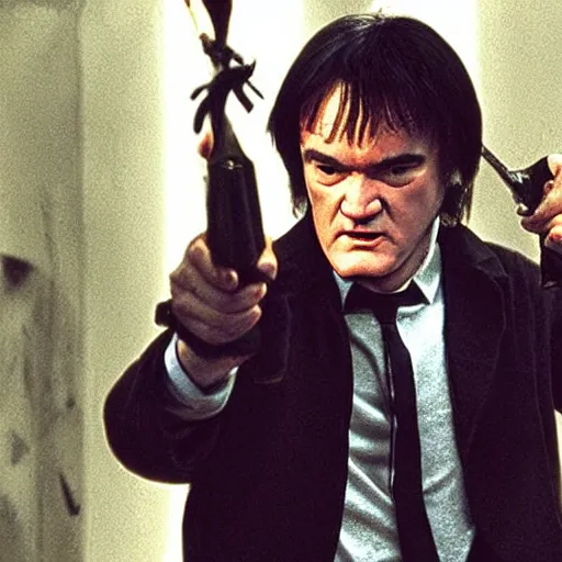 Prompt: quentin tarantino in the harry potter films