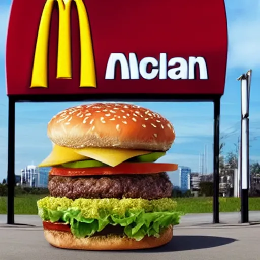 Image similar to ad for McDonald's new Mc Teethburger