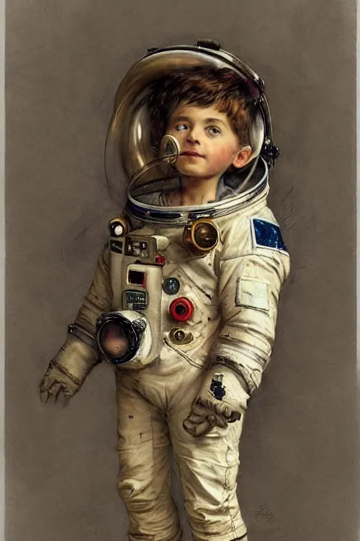 Prompt: (((((portrait of boy dressed as steampunk astronaut costume . muted colors.))))) by Jean-Baptiste Monge !!!!!!!!!!!!!!!!!!!!!!!!!!!