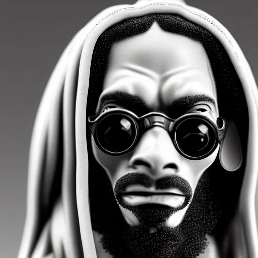 Prompt: ultra mega super hyper realistic Full lenght view photography of highly detailed cybertronic Jesus with highly detailed face smoking weed with Snoop Dogg a highly detailed dog . Photo on Leica Q2 Camera lens angle 200mm, Rendered in VRAY and DaVinci Resolve and MAXWELL and LUMION 3D, Volumetric natural light