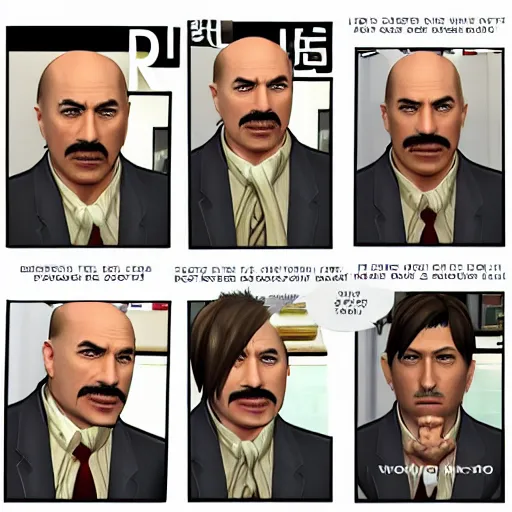 Prompt: Dr. Phil as a character in the Yakuza video game