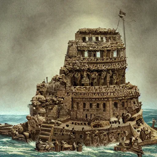 Image similar to The moment of contact between civilizations, highly detailed, illustration