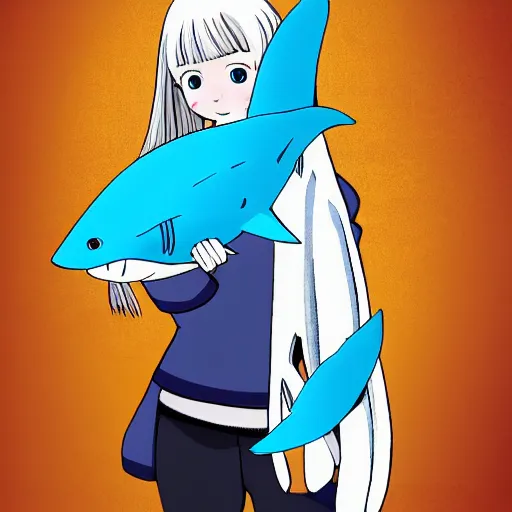 Anime Cute Shark Hoodie!