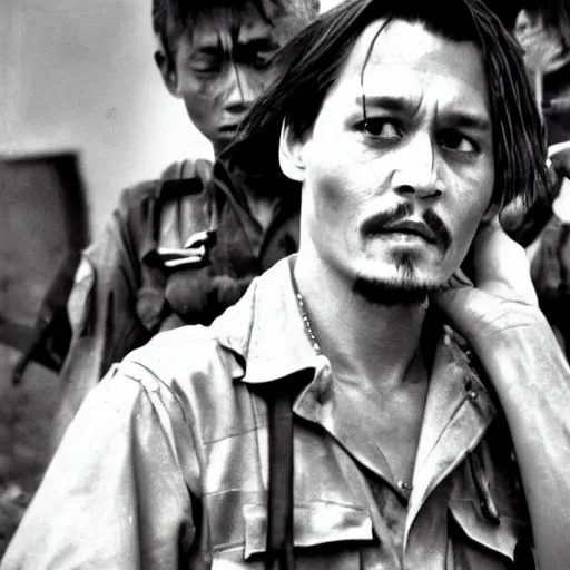 Image similar to johnny depp vietnam war photograph