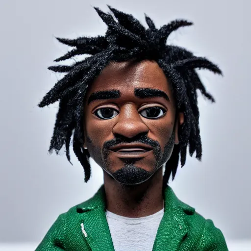 Prompt: lil uzi vert with short legs, realistic, 8 k, ultra details, highly detailed face, sharp focus