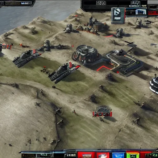 Prompt: viewed from a Tesla tank in Command and Conquer Red Alert 3