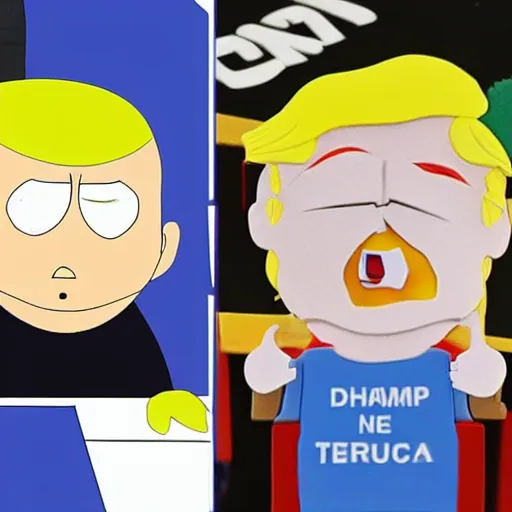 Prompt: donald trump from south park