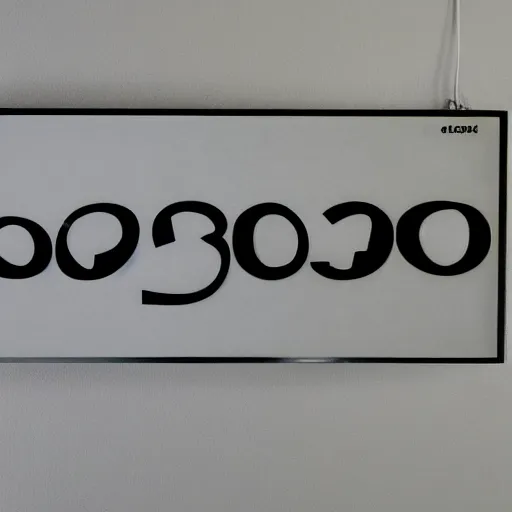 Prompt: dramatic sign for 3003, LED lighting, art, 3003