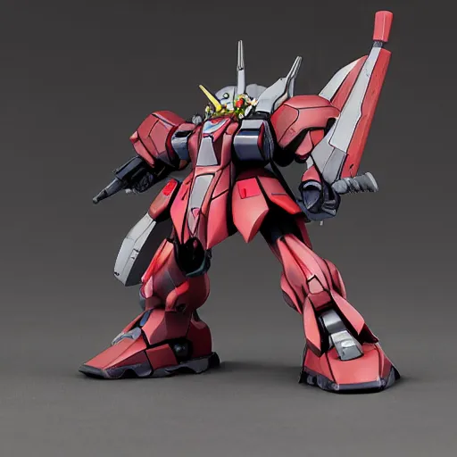 Image similar to sazabi, realistic, metal shaded