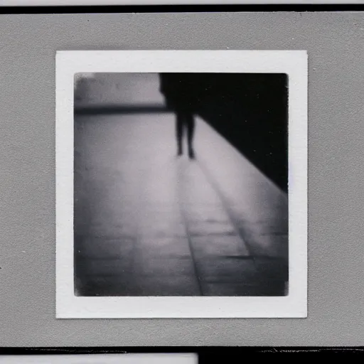 Image similar to a liminal space Polaroid photo