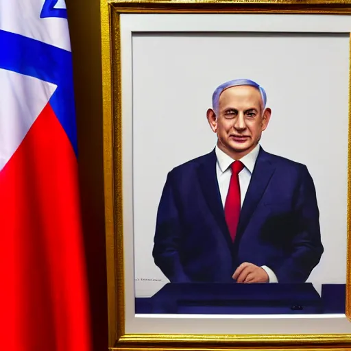 Image similar to benjamin netanyahu portrait, photorealistic, detailed