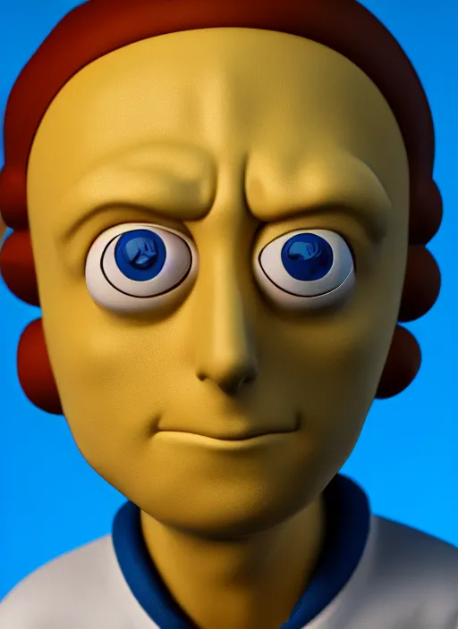 Image similar to morty from rick and morty closeup photograph dslr photorealistic, studio lighting, ektachrome, detailed, intricate, face detail