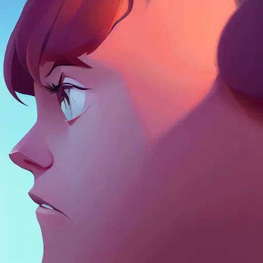 Image similar to face icon stylized minimalist mash, loftis, cory behance hd by jesper ejsing, by rhads, makoto shinkai and lois van baarle, ilya kuvshinov, rossdraws global illumination