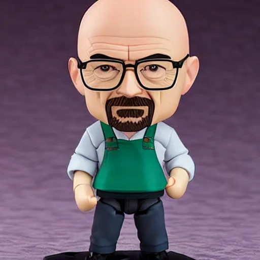 Prompt: walter white as a nendoroid figure