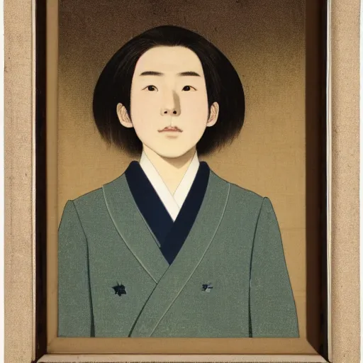 Prompt: portrait of a japanese teen, by ralph grady james and jean christian biville