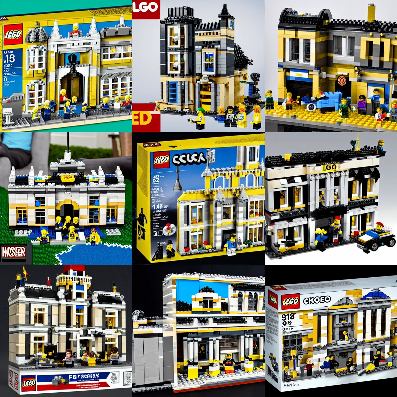 Image similar to mar - a - lago fbi raid lego set