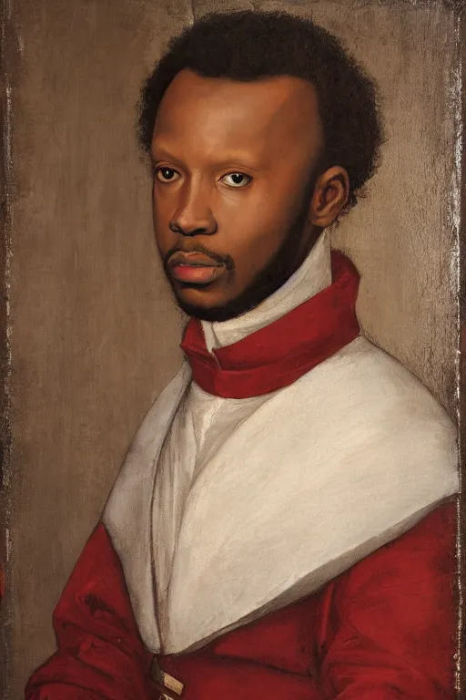 Image similar to le royce hawkins, renaissance portrait