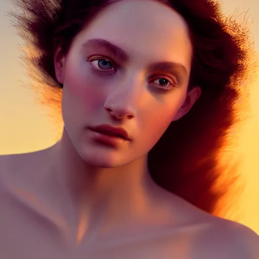 Image similar to photographic portrait of a stunningly beautiful italian renaissance female in soft dreamy light at sunset, contemporary fashion shoot, by edward robert hughes, annie leibovitz and steve mccurry, david lazar, jimmy nelsson, breathtaking, 8 k resolution, extremely detailed, beautiful, establishing shot, artistic, hyperrealistic, beautiful face, octane render