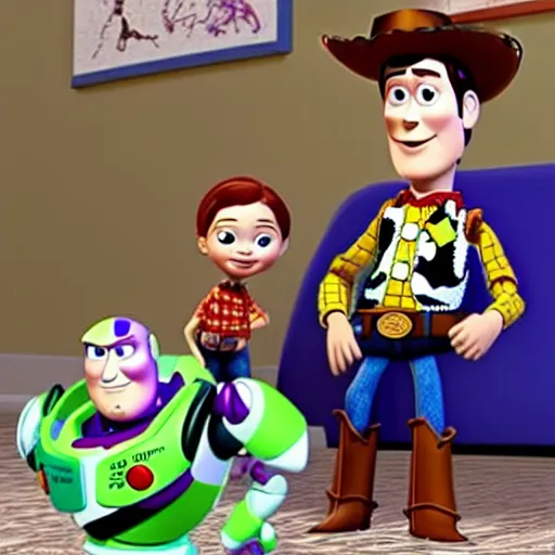 Image similar to hyper child with overactive imagination receiving behavioral therapy. wildchild boy with therapist. behavior correction. CGI graphics IN THE STYLE OF Toy Story 2 (1999). DreamWorks graphics. 3d