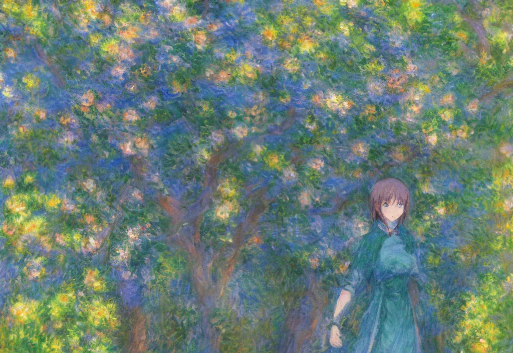 an extremely cute girl, anime in impressionist style, | Stable Diffusion |  OpenArt