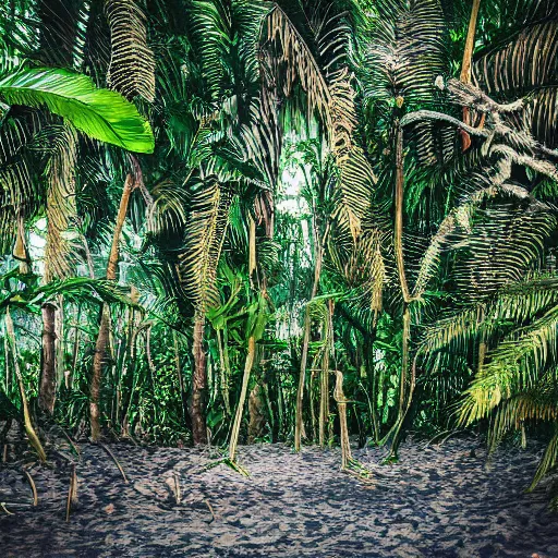 Image similar to surreal jungle on beach