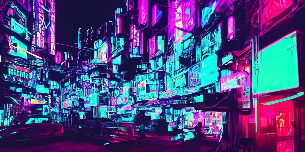 Image similar to twitch, cyberpunk, neon, glow, neon sign