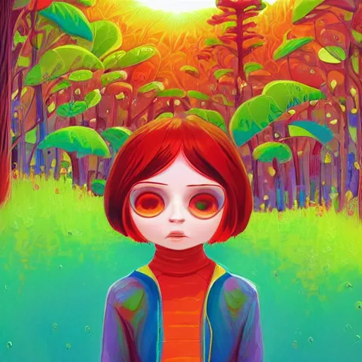 Image similar to a portrait of a character in a scenic environment by Jeremiah Ketner and Hiroyuki Mitsume-Takahashi and Goro Fujita