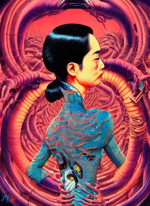 Image similar to akira, junji ito, tristan eaton, victo ngai, artgerm, rhads, ross draws, hyperrealism, intricate detailed