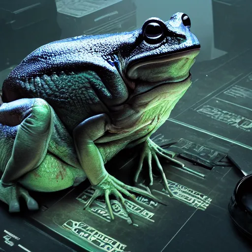 Prompt: hyperrealistic dslr film still of info wars alex jones as bullfrog, stunning 8 k octane comprehensive 3 d render, inspired by istvan sandorfi & greg rutkowski & unreal engine, perfect symmetry, dim volumetric cinematic lighting, extremely hyper - detailed, extremely lifelike attributes & lifelike texture, intricate, masterpiece, artstation, stunning