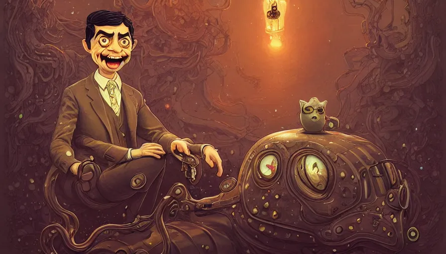 Prompt: artwork of mr beans by ross tran, by joe fenton, by anato finnstark, brush strokes, 4 k resolution