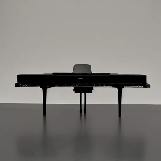 Prompt: of dezeen showroom ,archdaily, 032c, minimalissimo, photo of piano by Patricia Urquiola