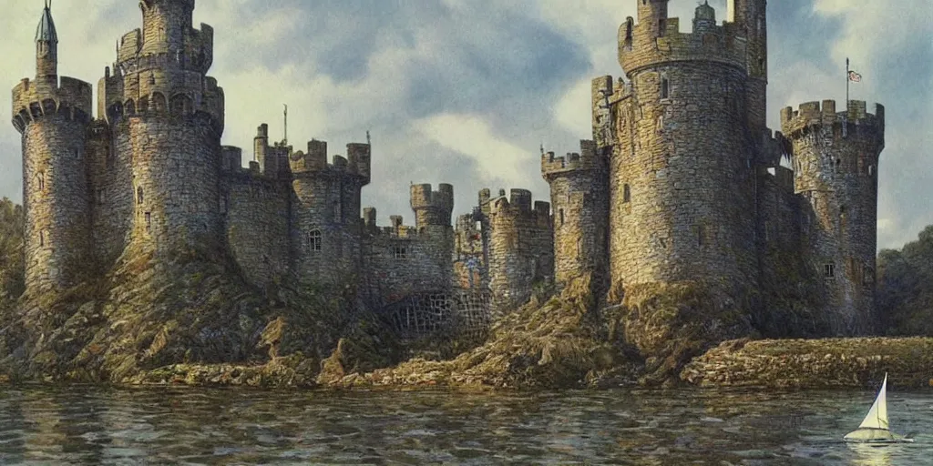 Image similar to the # splafluted castle by james gurney