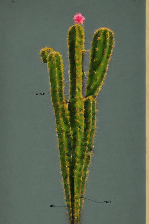 Image similar to anatomical diagram of a cactusman