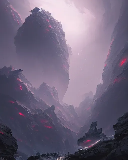 Image similar to the onix mountain, terrifying, environment art, fantasy art, landscape art, in the style of greg rutkowski, illustration, epic, fantasy, intricate, hyper detailed, artstation, concept art, smooth, sharp focus, ray tracing