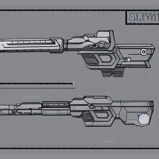 Image similar to halo pistol blueprint