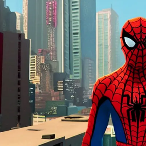 Prompt: Kanye West in Spider-Man: Into the Spider-Verse (2018)