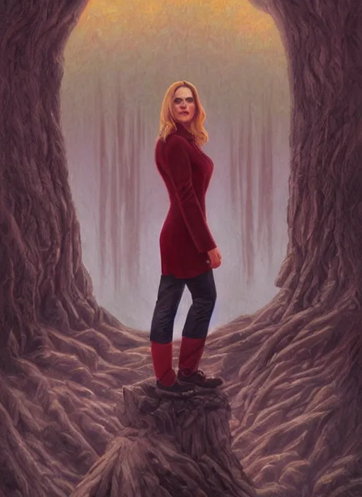 Image similar to twin peaks movie poster art by michael komarck