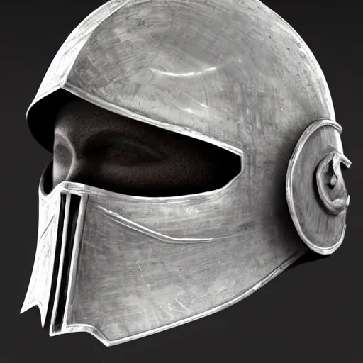 Image similar to knight helmet, detailed, 4k, style of hydro74