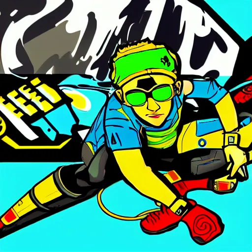 Image similar to jet set radio