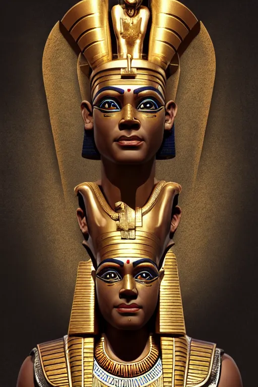 Image similar to egypt god osiris, god of the underworld, highly detailed, d & d, fantasy, highly detailed, digital painting, trending on artstation, concept art, sharp focus, illustration, global illumination, ray tracing, realistic shaded, art by artgerm and greg rutkowski and fuji choko and viktoria gavrilenko and hoang lap, sunny