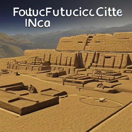 Prompt: Futuristic Inca civilization