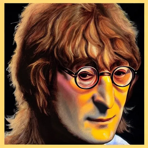 Prompt: John Lennon made of honey