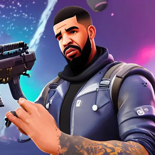 Image similar to drake in fortnite