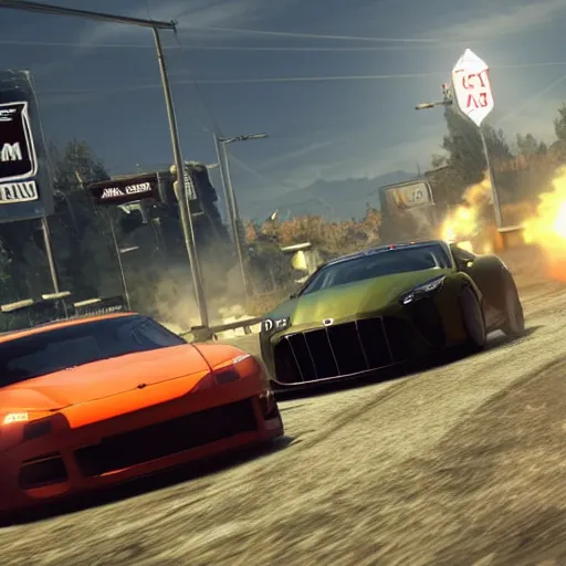 Prompt: gameplay from need for speed most wanted