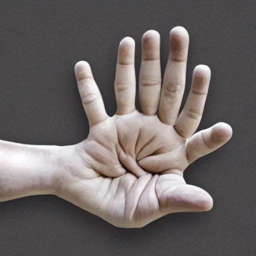 Image similar to a normal human hand