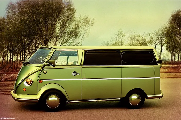 Image similar to futuristic concept citroen van vw safari bug, ektachrome photograph, volumetric lighting, f 8 aperture, cinematic eastman 5 3 8 4 film