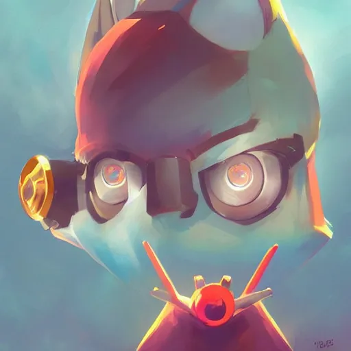 Image similar to face icon stylized minimalist digimon, loftis, cory behance hd by jesper ejsing, by rhads, makoto shinkai and lois van baarle, ilya kuvshinov, rossdraws global illumination