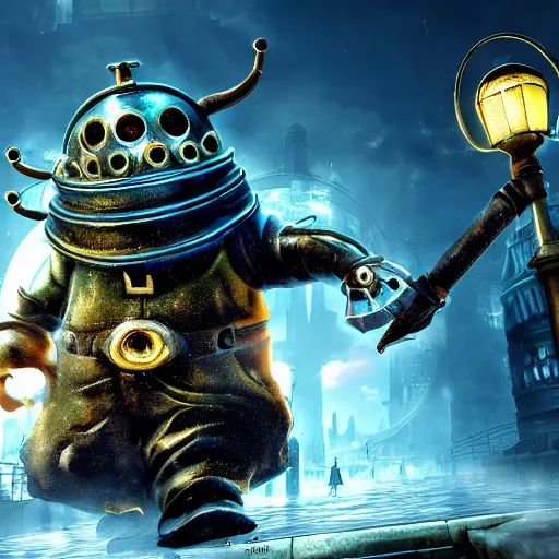 Image similar to big bioshock chungus, high resolution photo