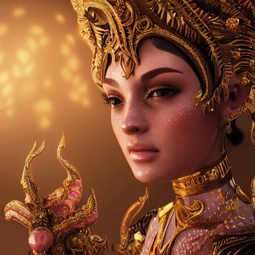 Prompt: portrait of princess, beautiful, attractive, glowing, ornate and intricate, jaw dropping, dynamic lighting, intricate and detailed, 4 k octane render