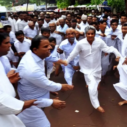 Image similar to dinesh gunawardena running away from mob